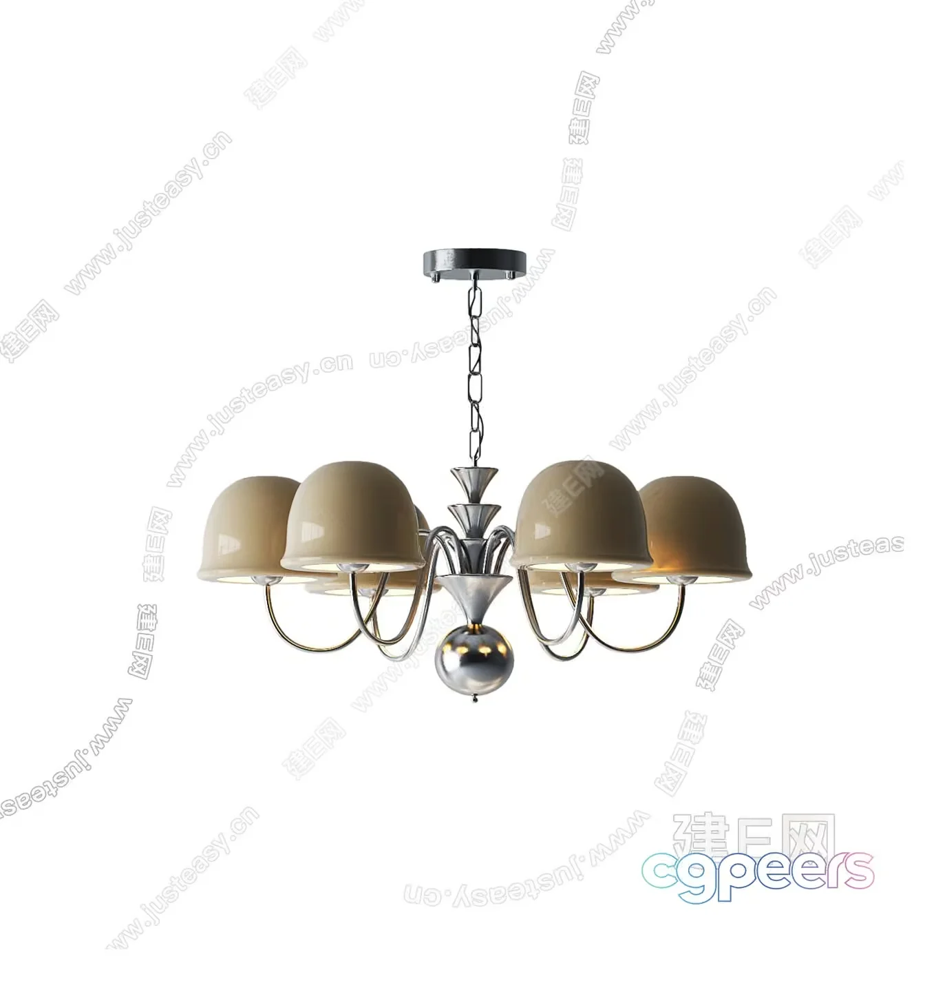 Gold Light Fixture 3D Model – 3449 – VRAY Render