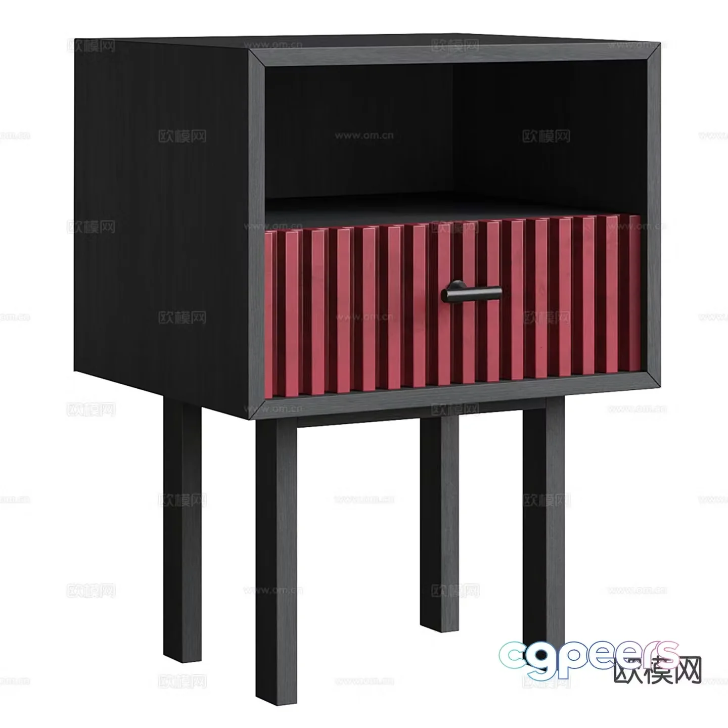 Modern bedside table 3d model