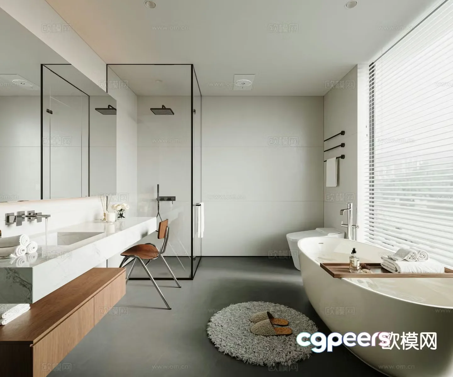 Modern bathroom 3d model