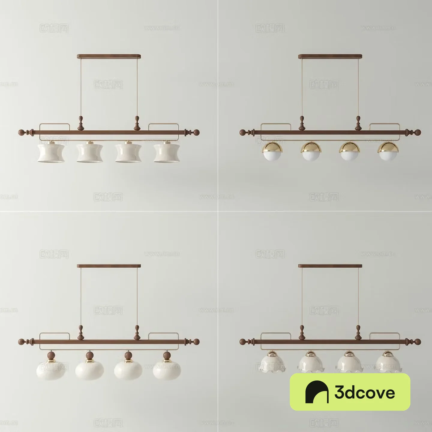 French medieval chandelier Retro long chandelier