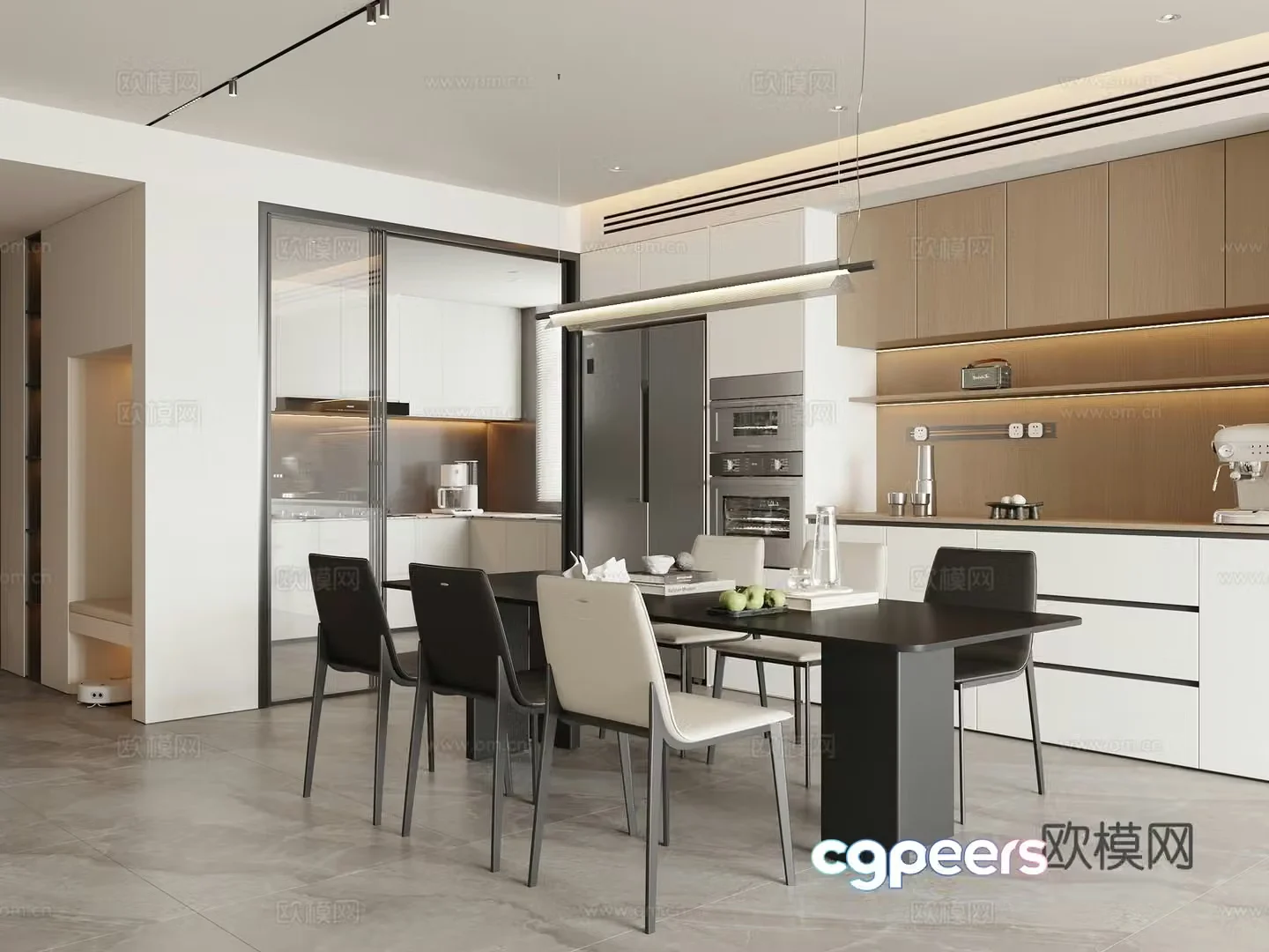 Modern restaurant 3d model