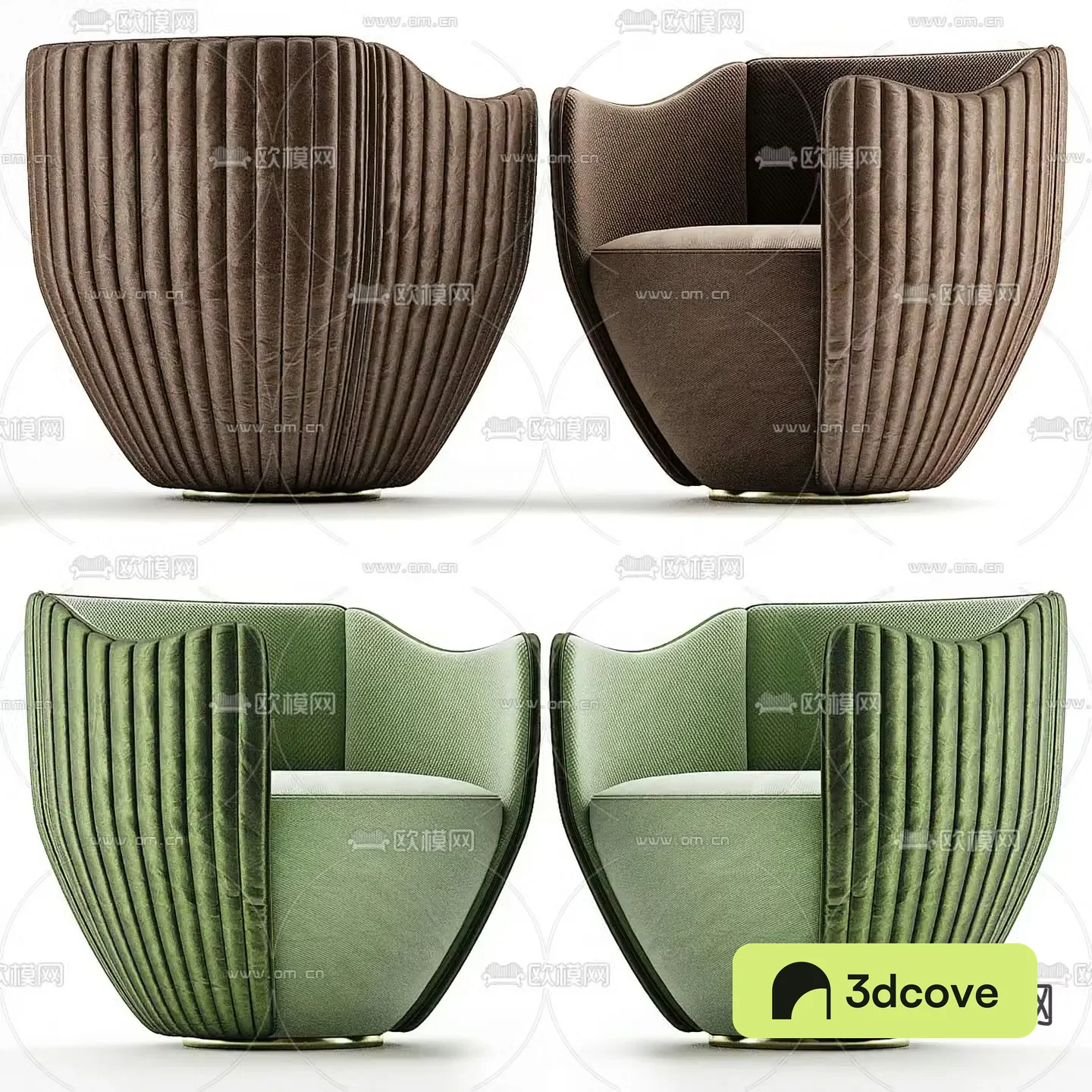 Modern fabric single sofa