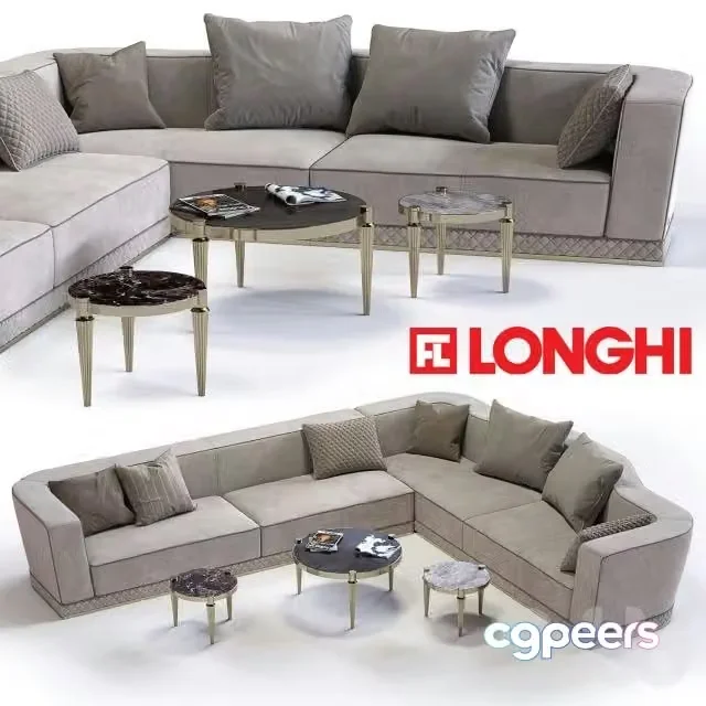 3ds Max Free – Fratelli Longhi WELLES Corner sofa