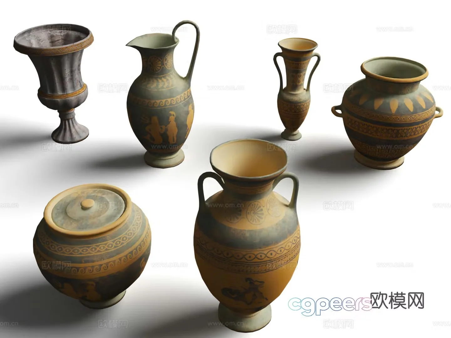 Clay pot Crocodile pot Ceramic jar Antique Antique Modern porcelain jar Ceramic ware Porcelain 3d model