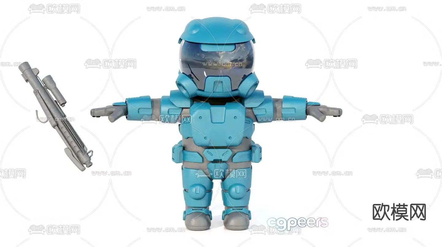 Robot Toy Hand Figure Trendy Toy 3D Model