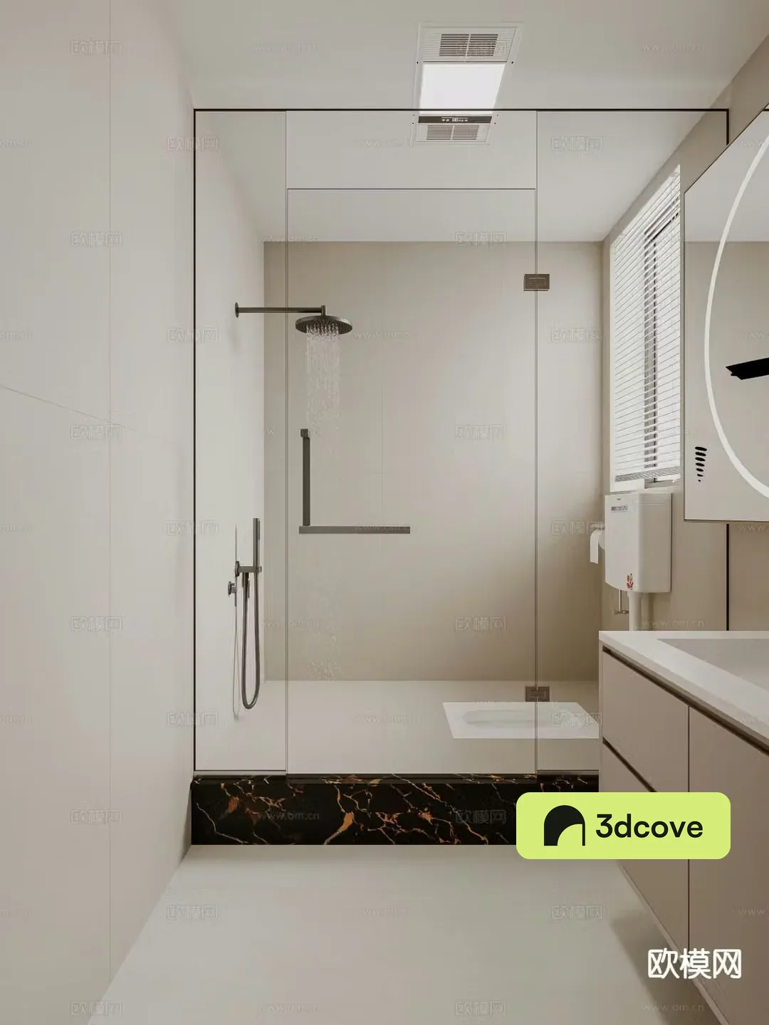Modern bathroom toilet