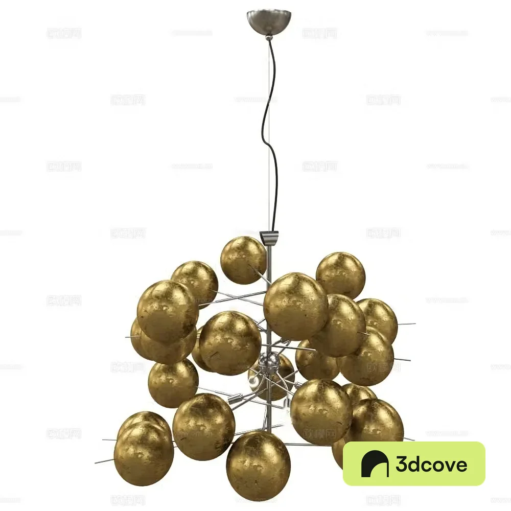 Metal Lux Italian light luxury chandeliers Metal chandeliers Spherical chandeliers Multi-head chandeliers