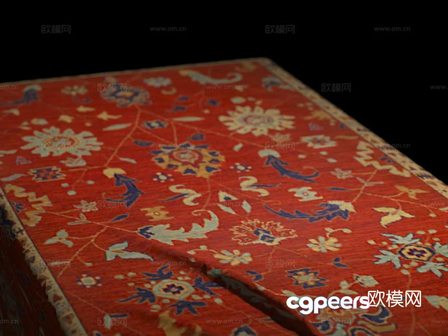 Tablecloth Retro Tablecloth Dining Tablecloth 3d Model