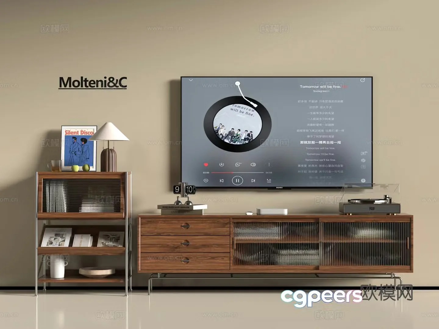 Modern TV cabinet 3d model