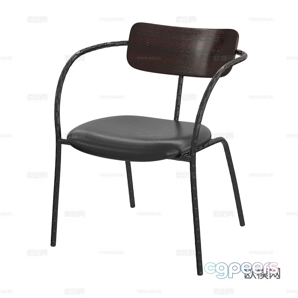 Modern chair dining chair 3d model