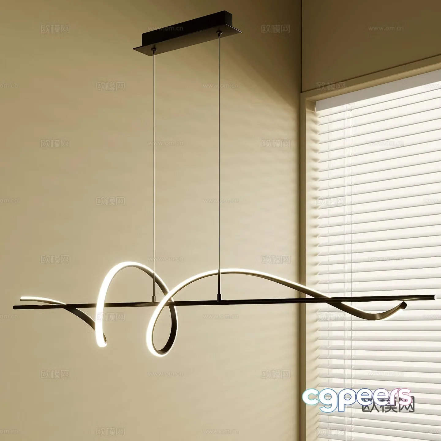 French chandeliers 3d model