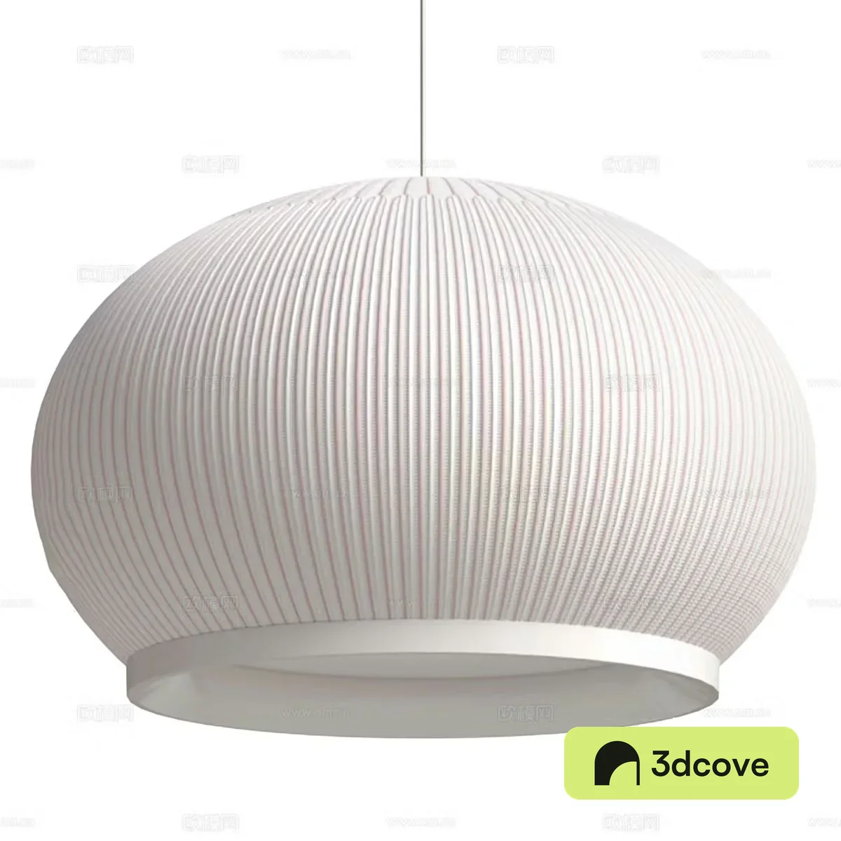 New Chinese style Wasabi Decorative Chandelier 3D Model