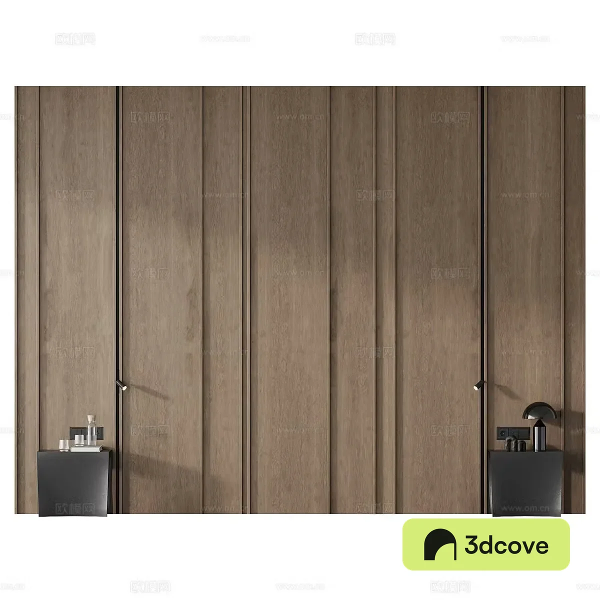 New Chinese style bedside background wall