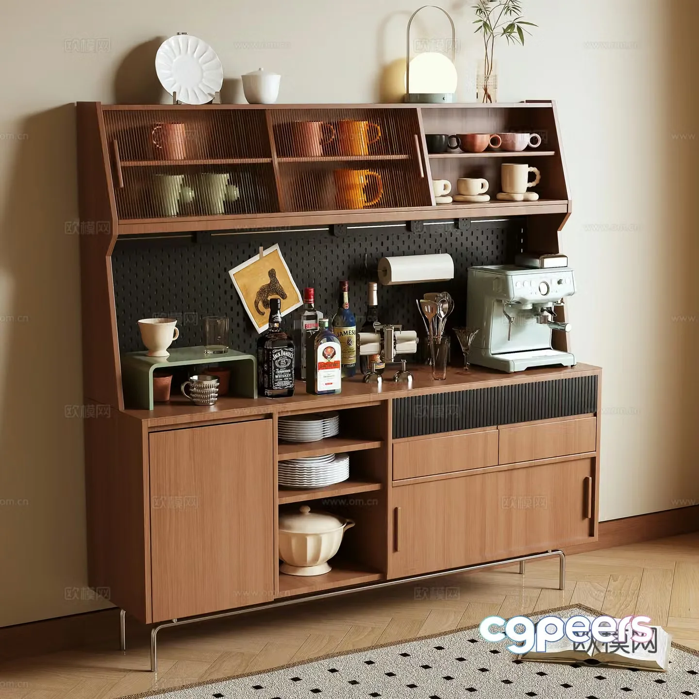 Middle-aged sideboard 3D model
