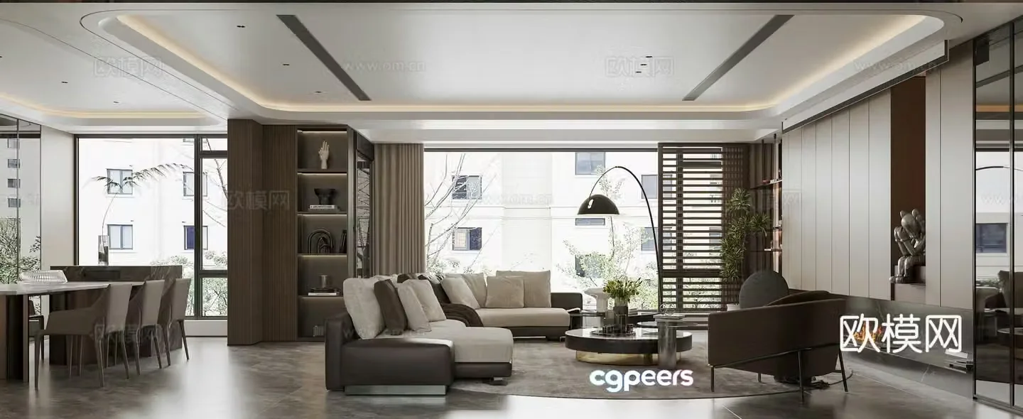Italian living room 3d model