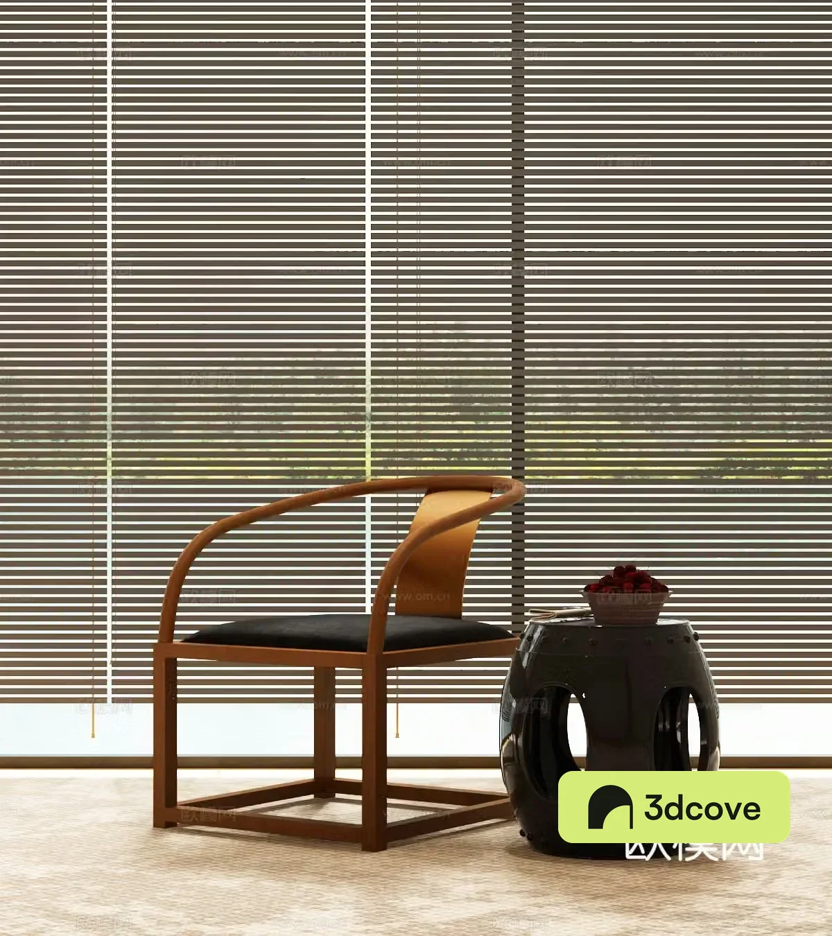 New Chinese casual chair Song casual chair