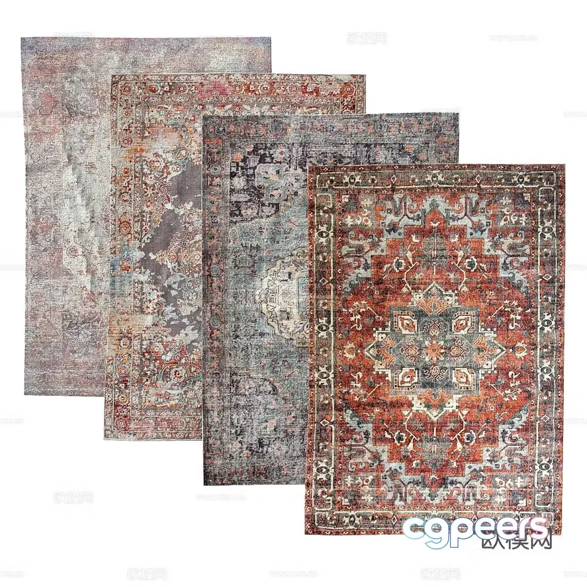 New Chinese Ungaro carpet 3d model