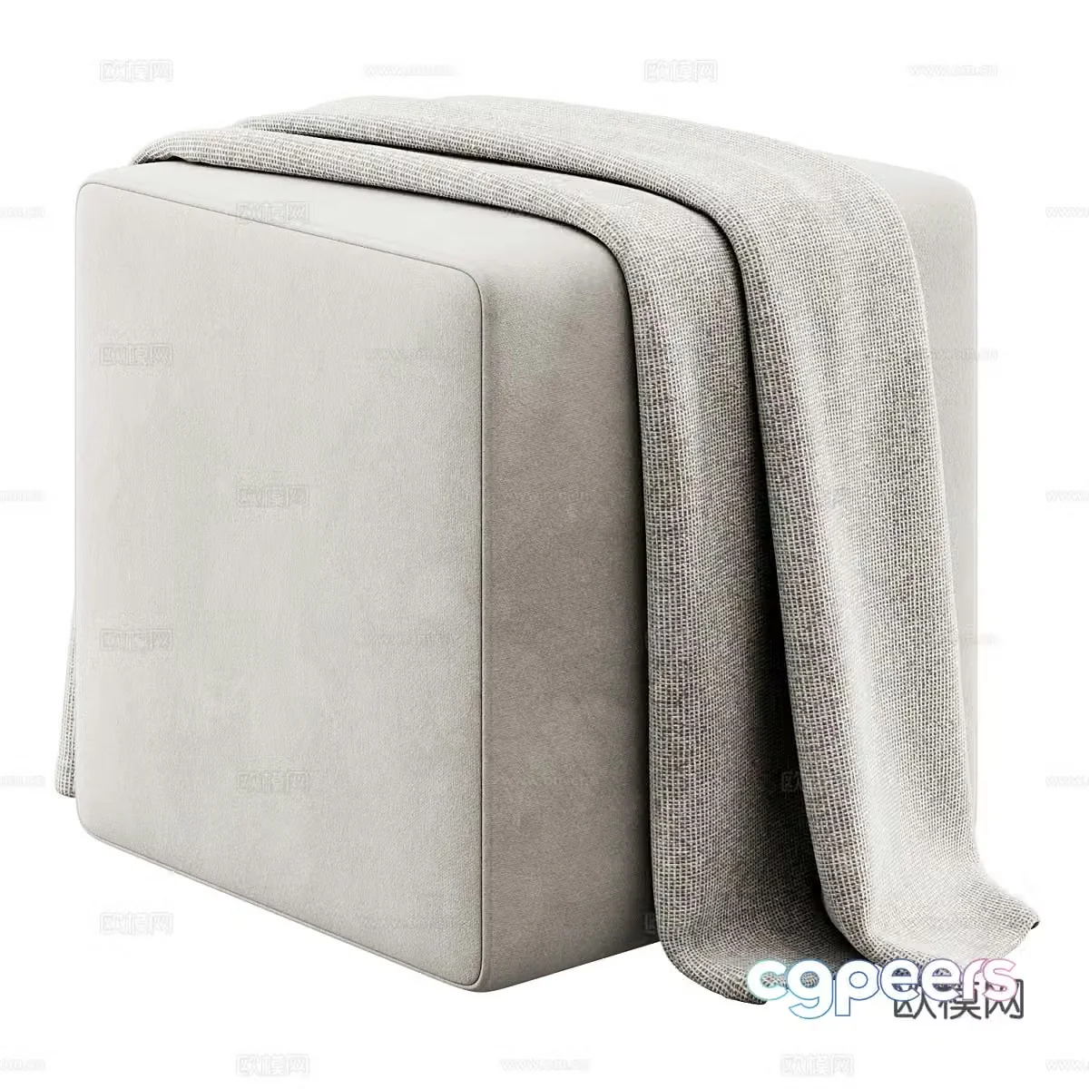Sofa stool 3d model