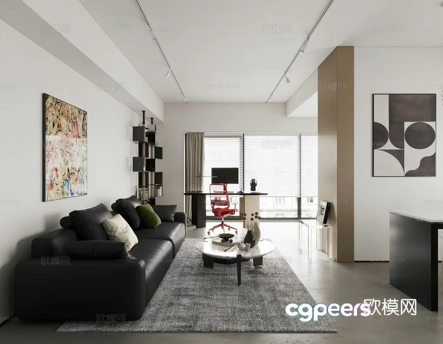 Modern apartment 3d model