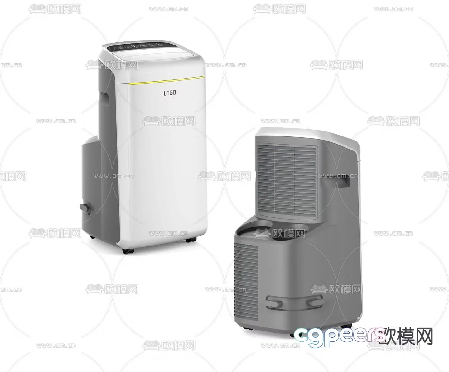 Modern mobile air conditioning 3d model