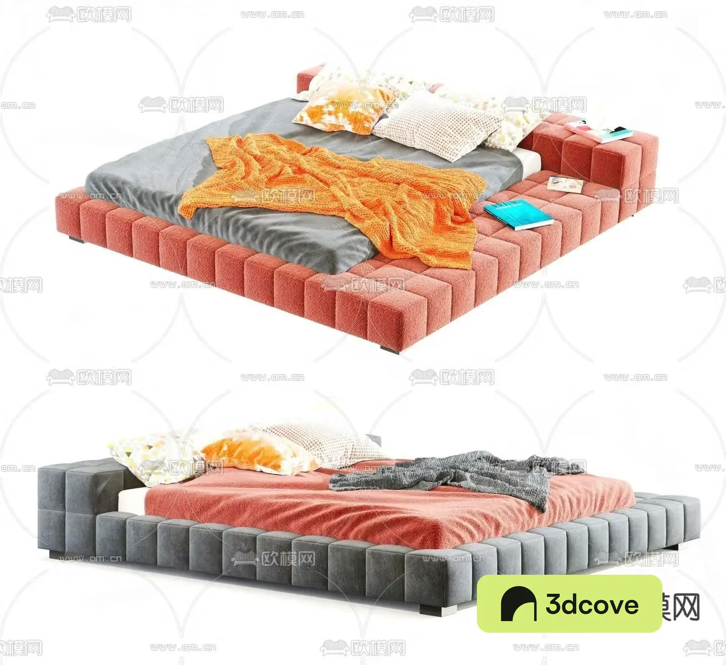 Modern double bed