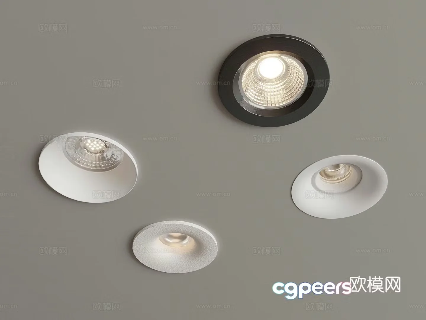 Modern downlight spotlight 3d model