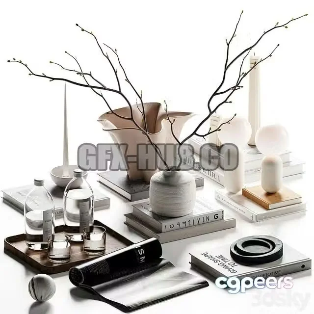3ds Max Free – Decorative set 097