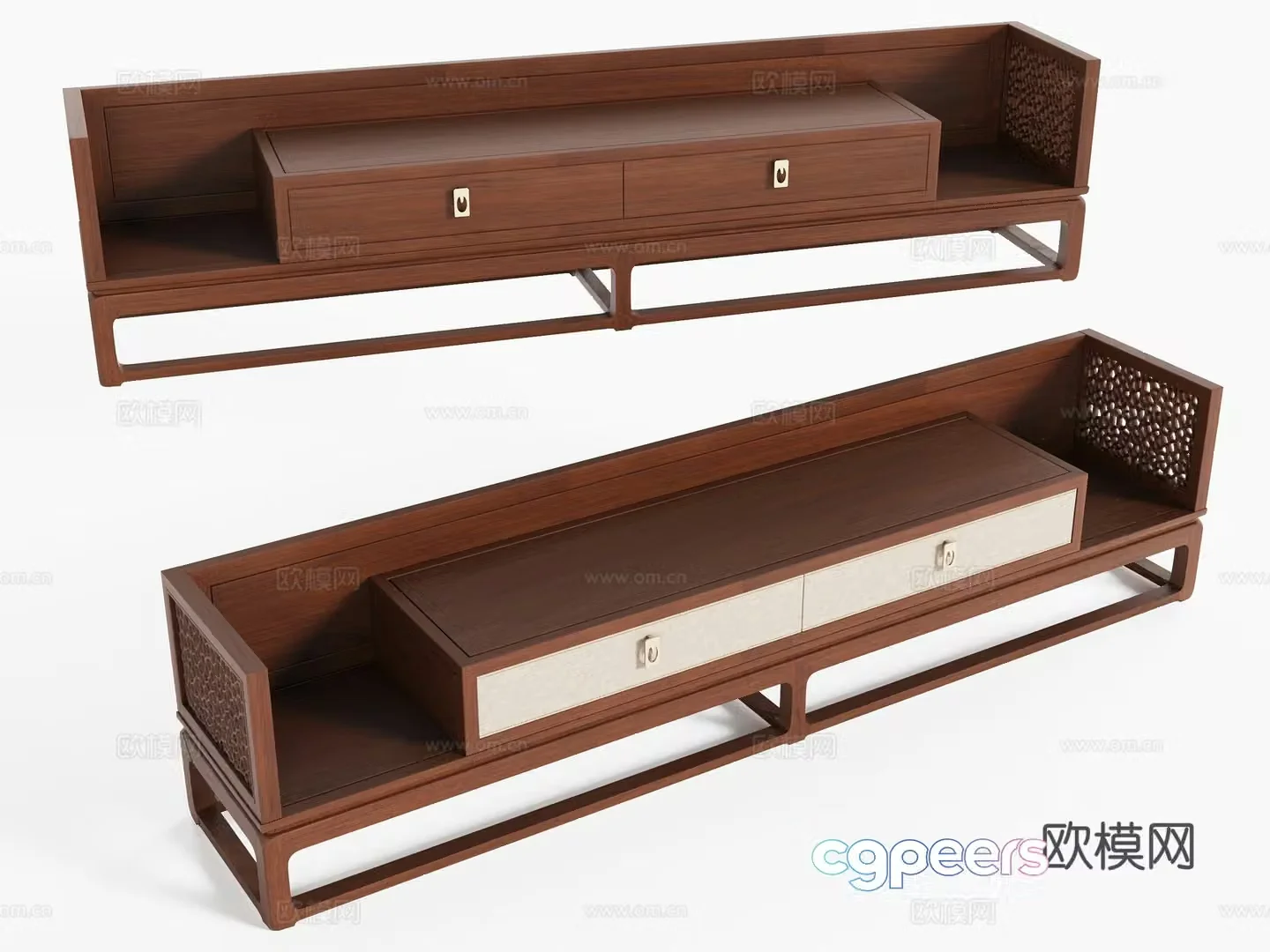 New Chinese TV cabinet 3D model