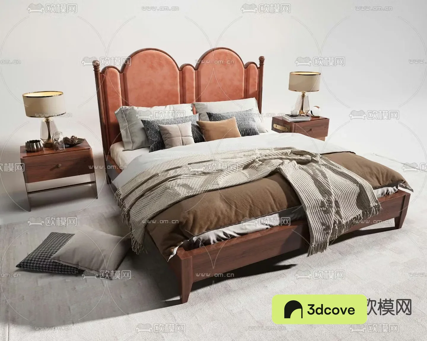 American double bed