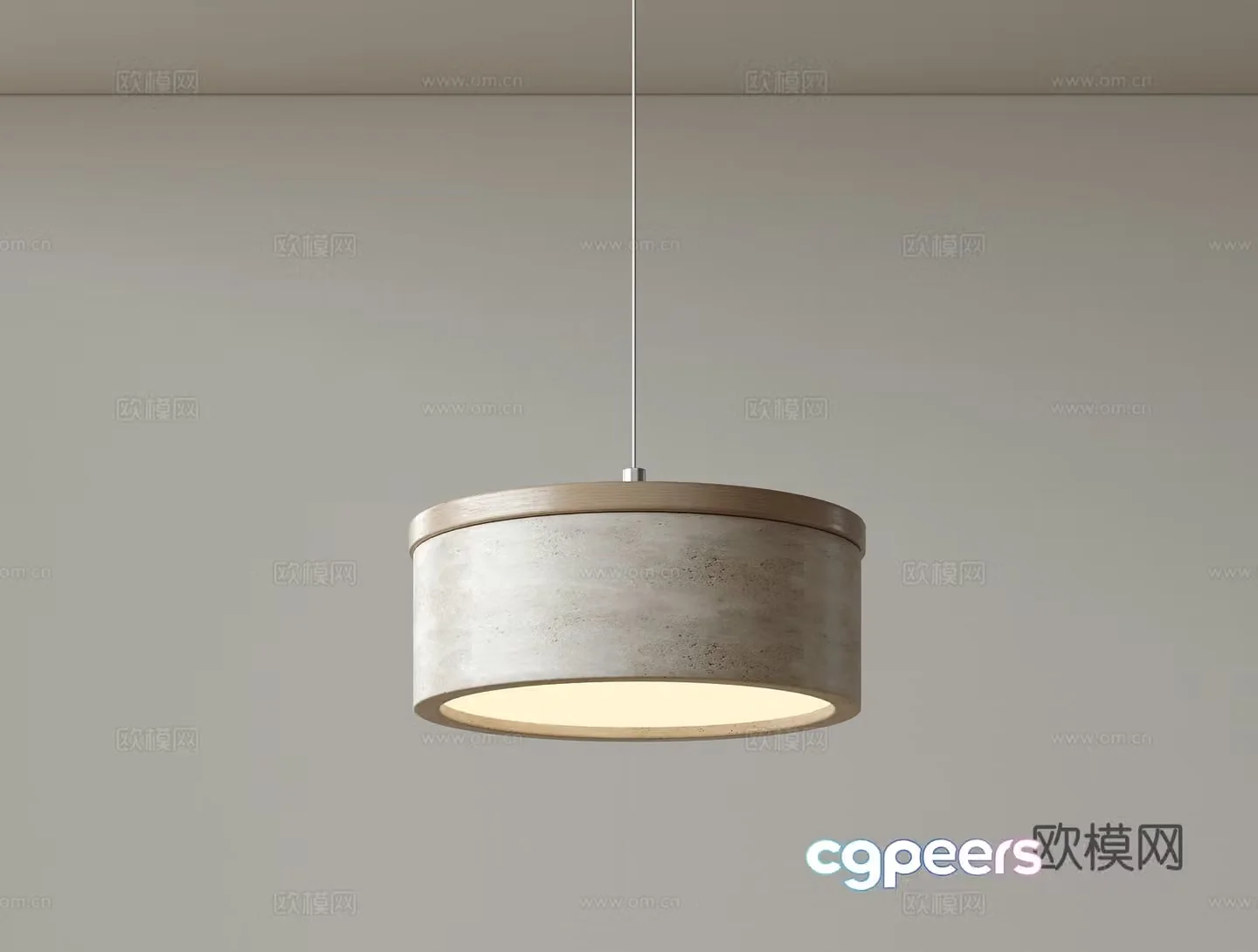 Modern single head chandelier bedside chandelier 3d model