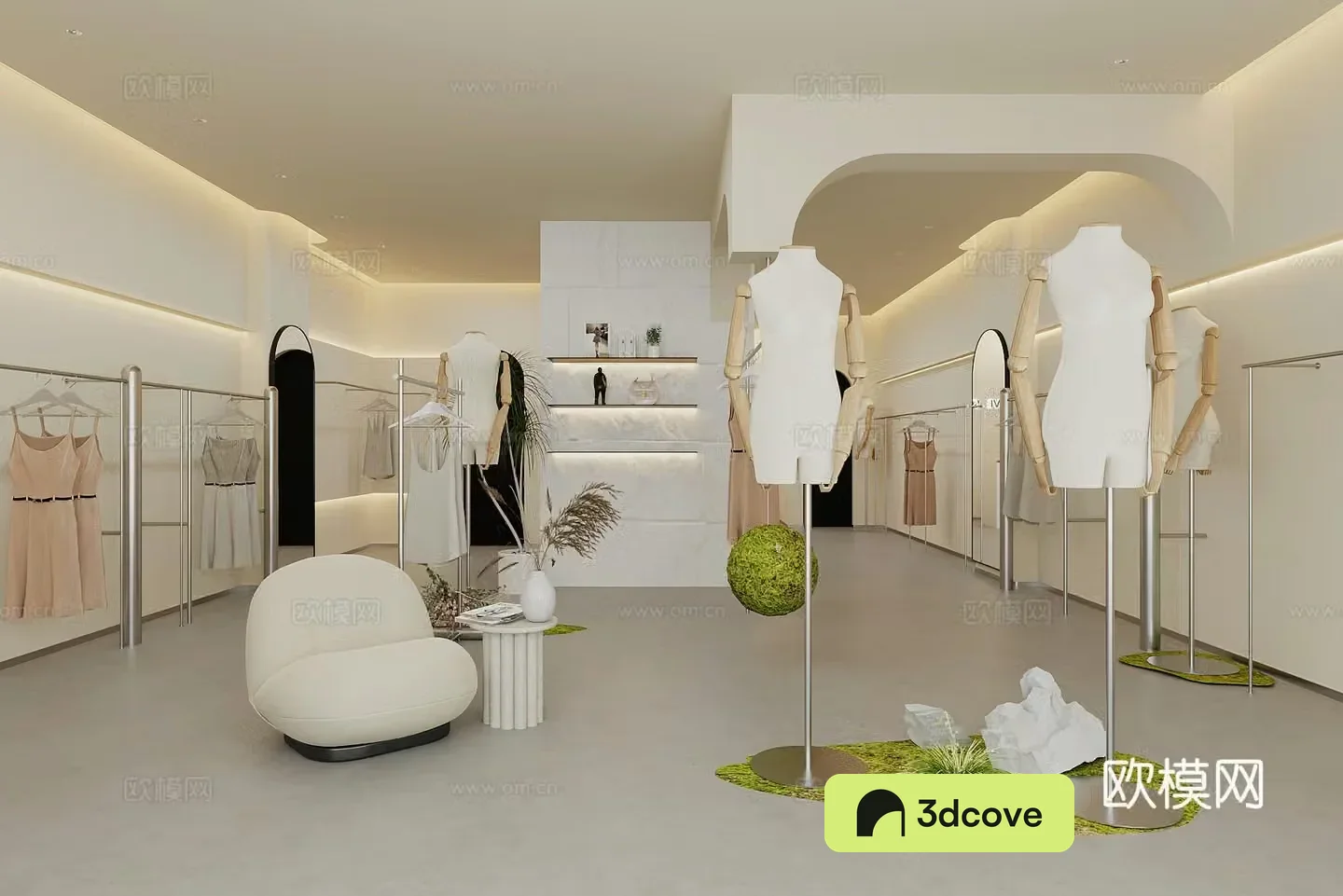 Modern clothing store