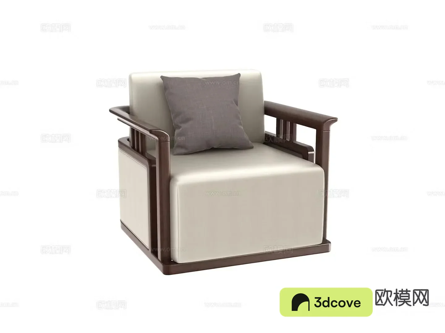 New Chinese style single sofa