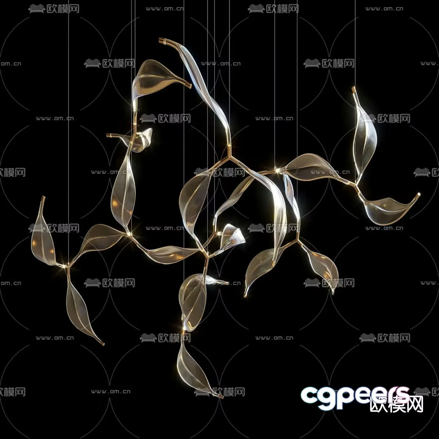 Chandelier Heterosexual Chandelier 3d model