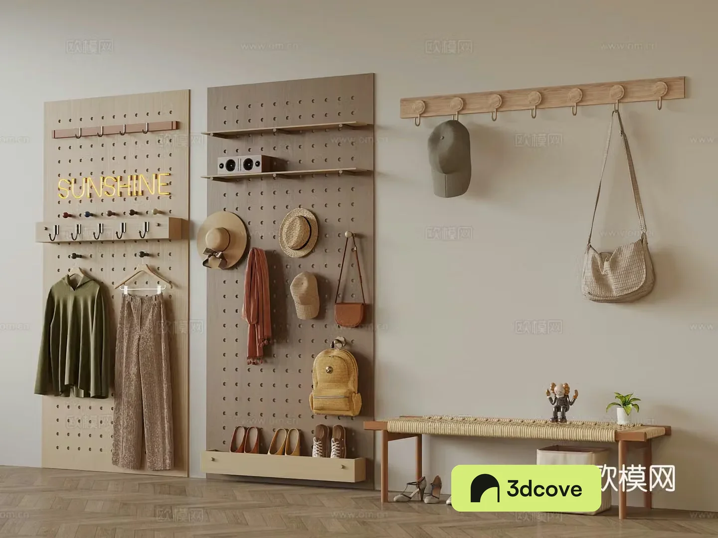Modern coat hook shoes