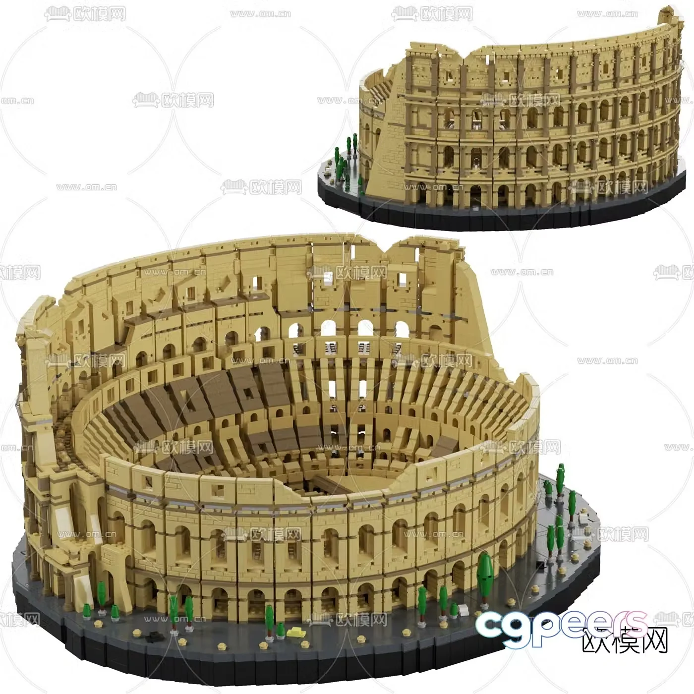 Modern Roman Colosseum toy 3d model