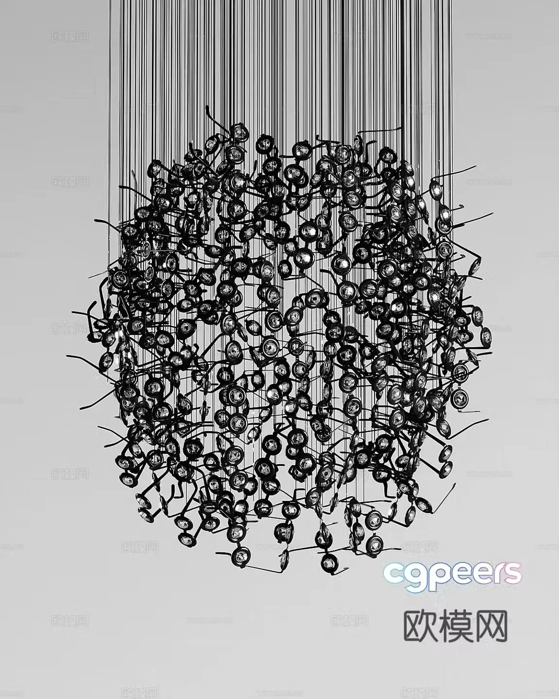Modern decorative lamp 3d model