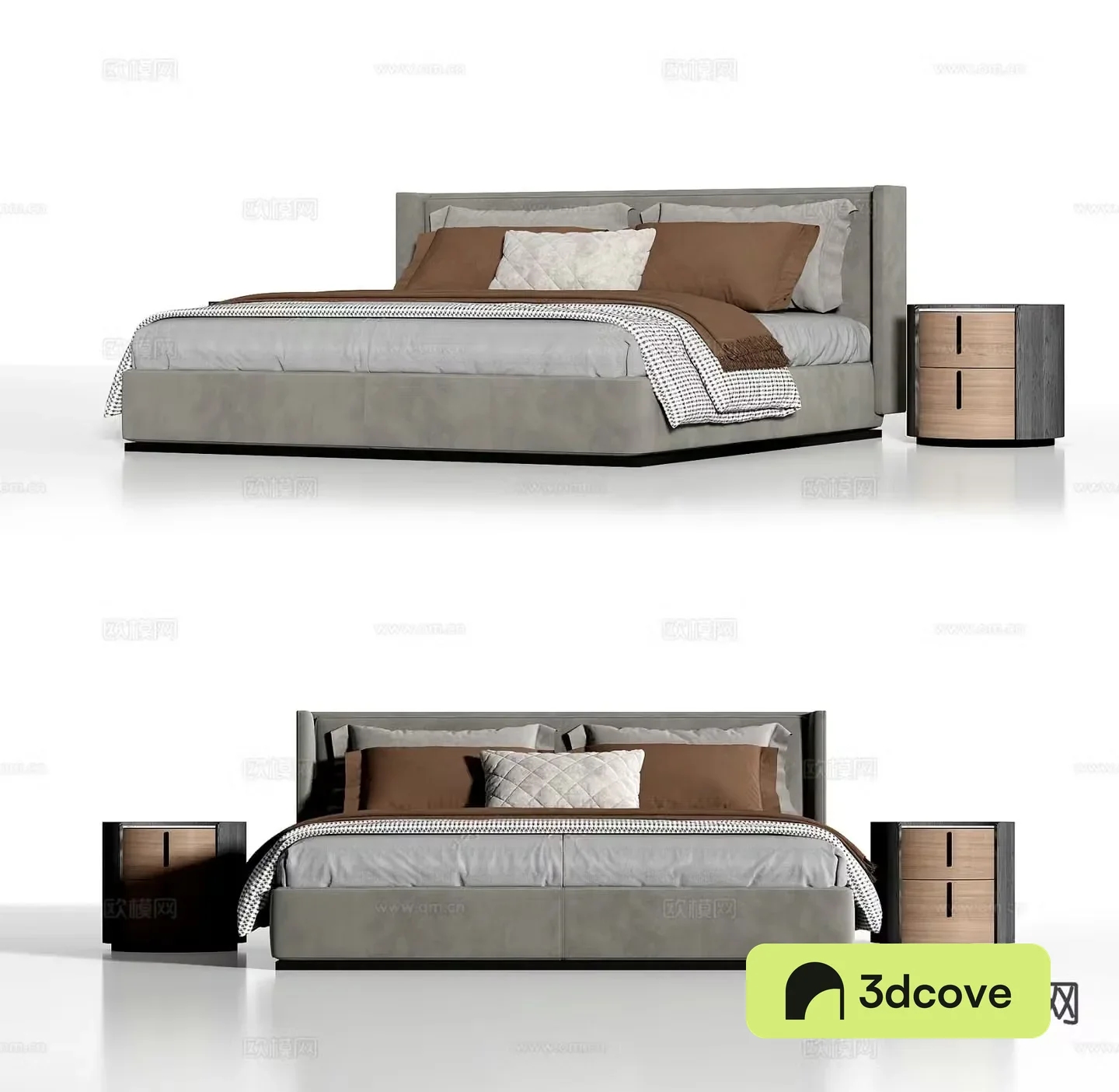 Modern double bed