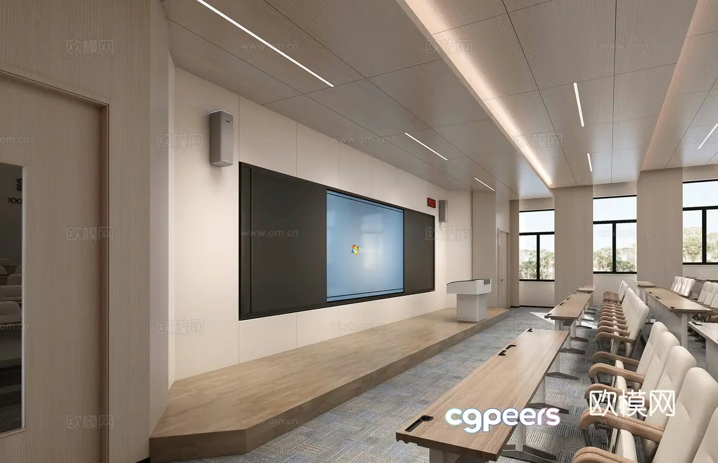 3d model of lecture hall meeting room