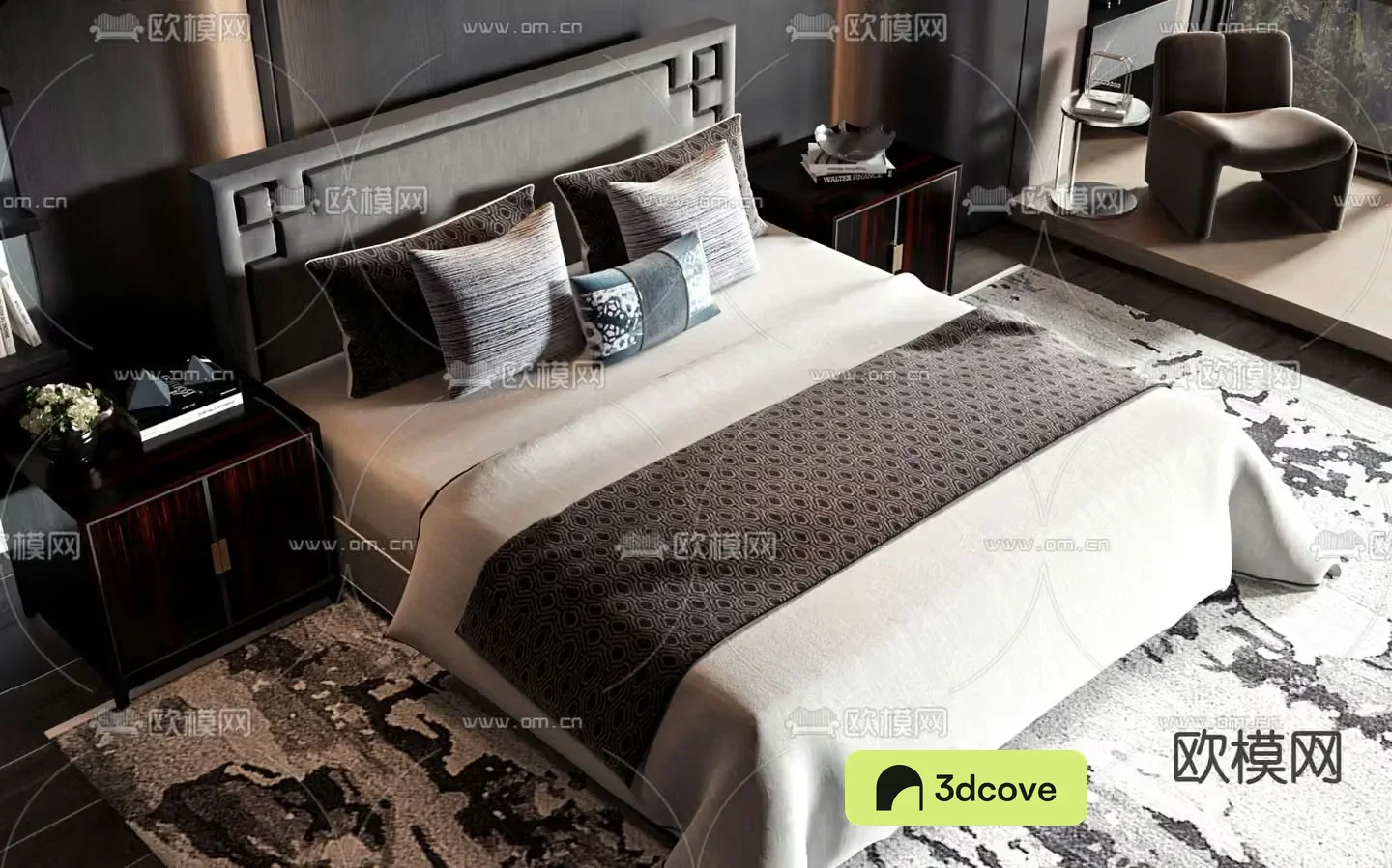 New Chinese style double bed