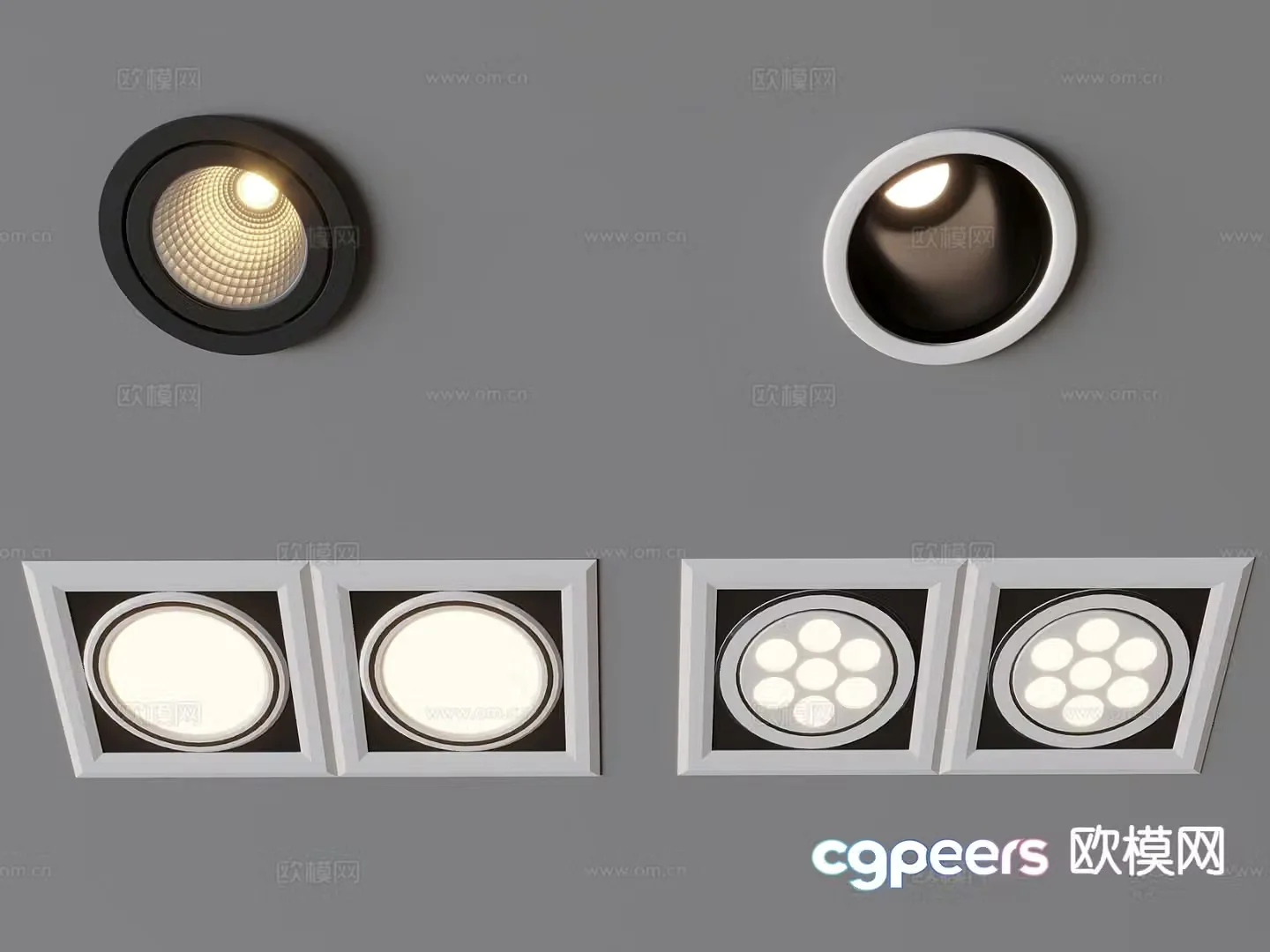 Modern downlight spotlight 3d model