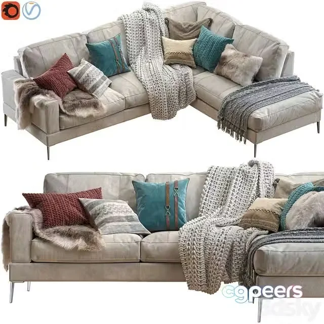 3ds Max Free – Capri sectional sofa