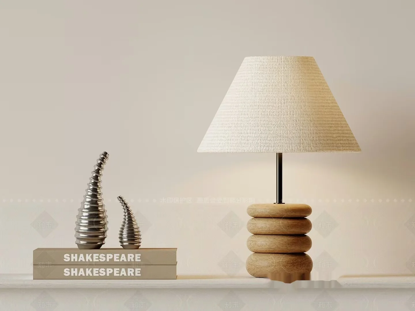 Modern Table Lamp 3D Model – 1077 – VRAY Render