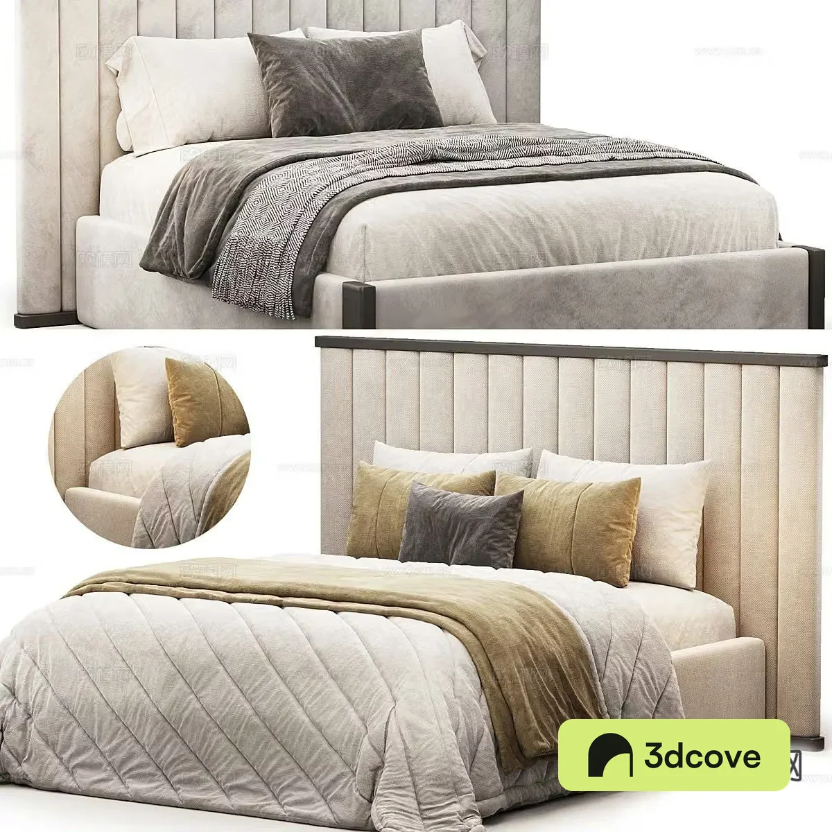 Modern double bed