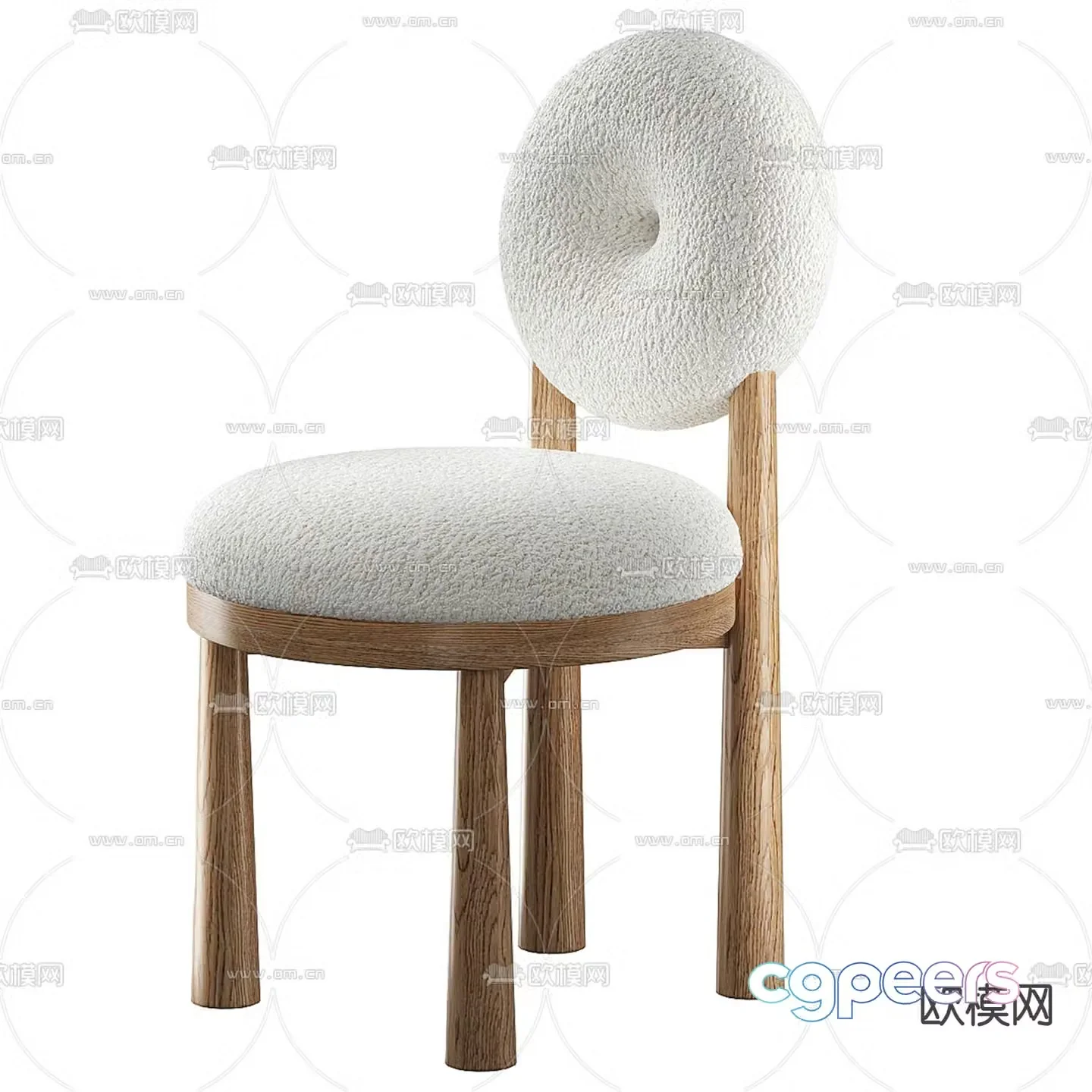Grand Cairo chair dining chair 3d model
