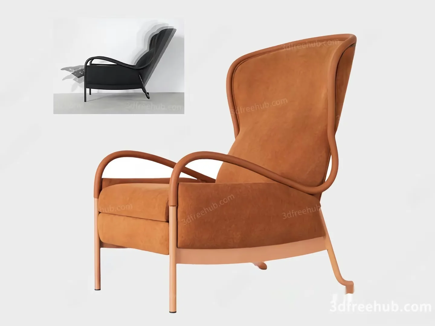 A Modern Armchair 3D Model – 21506 – VRAY Render
