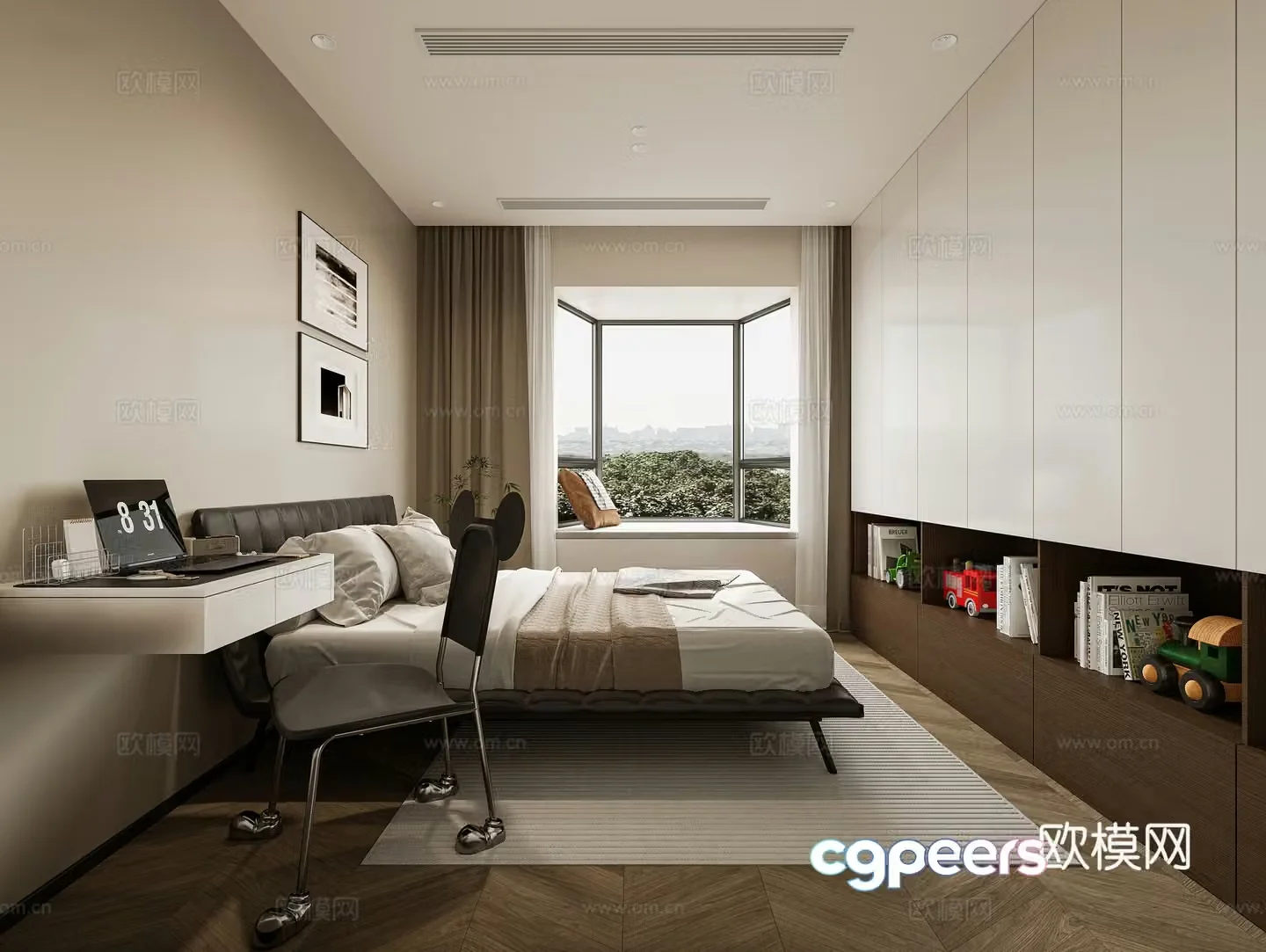 Modern children’s room 3d model