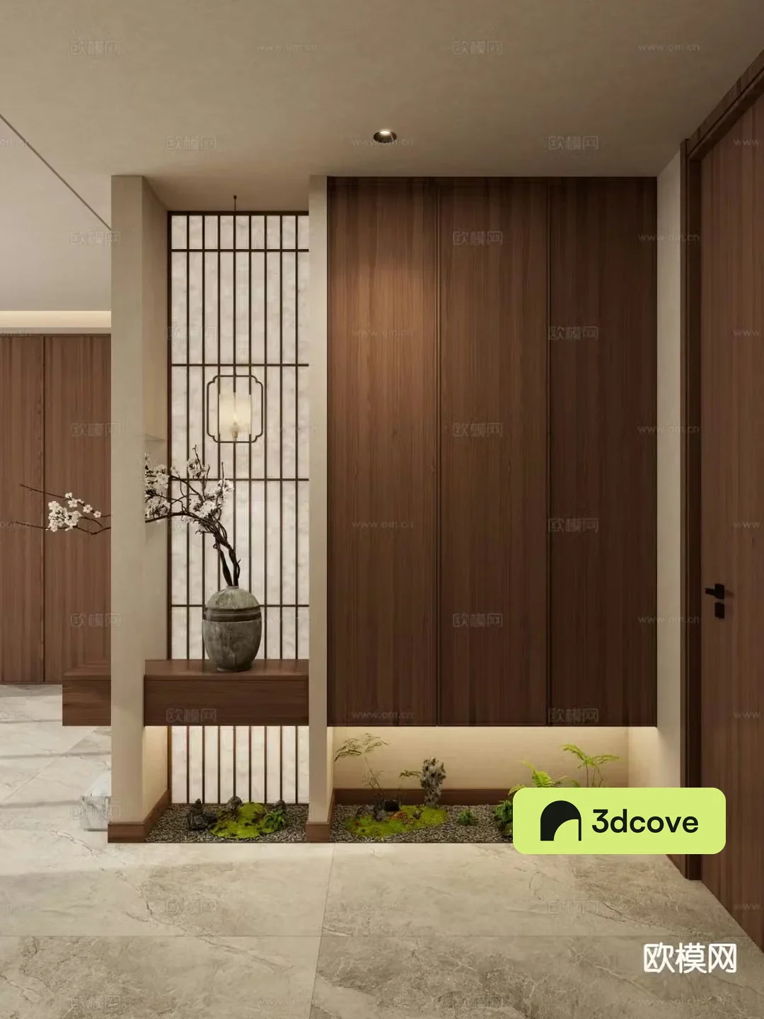 New Chinese style entrance hall hallway