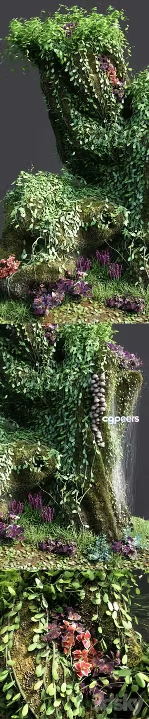 3ds Max Free – Dwarf Florarium