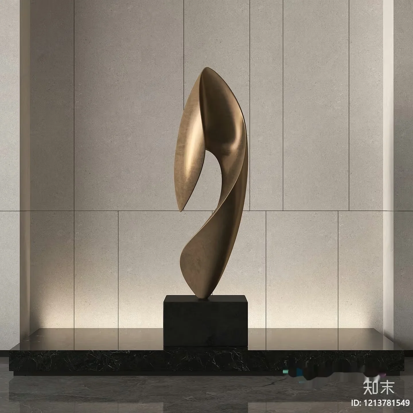 Modern Abstract Sculpture 3D Model – 17561 – VRAY Render