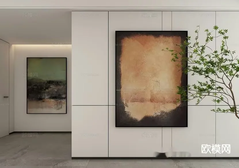 Modern Art Gallery 3D Model – 990 – VRAY Render
